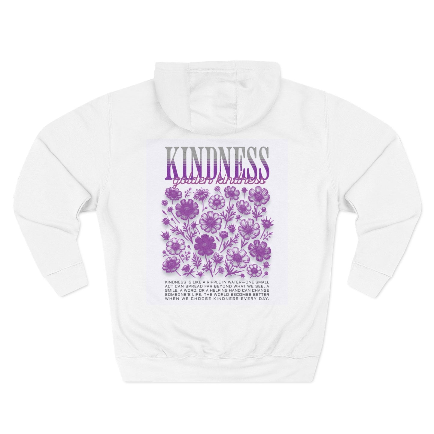Three-Panel Fleece Hoodie
