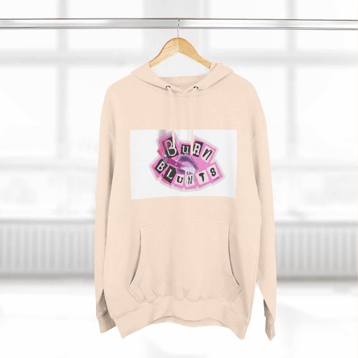 Three-Panel Fleece Hoodie