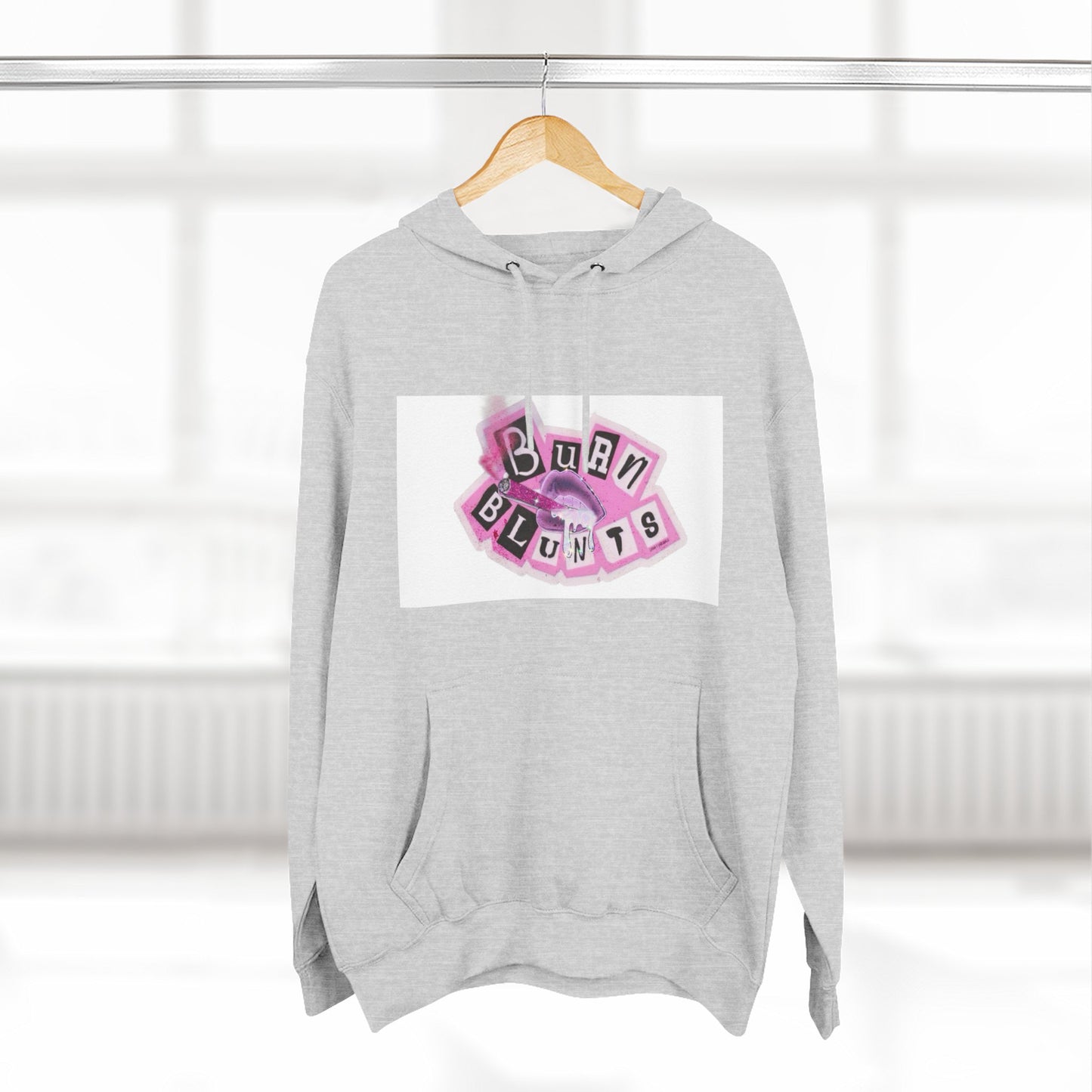 Three-Panel Fleece Hoodie