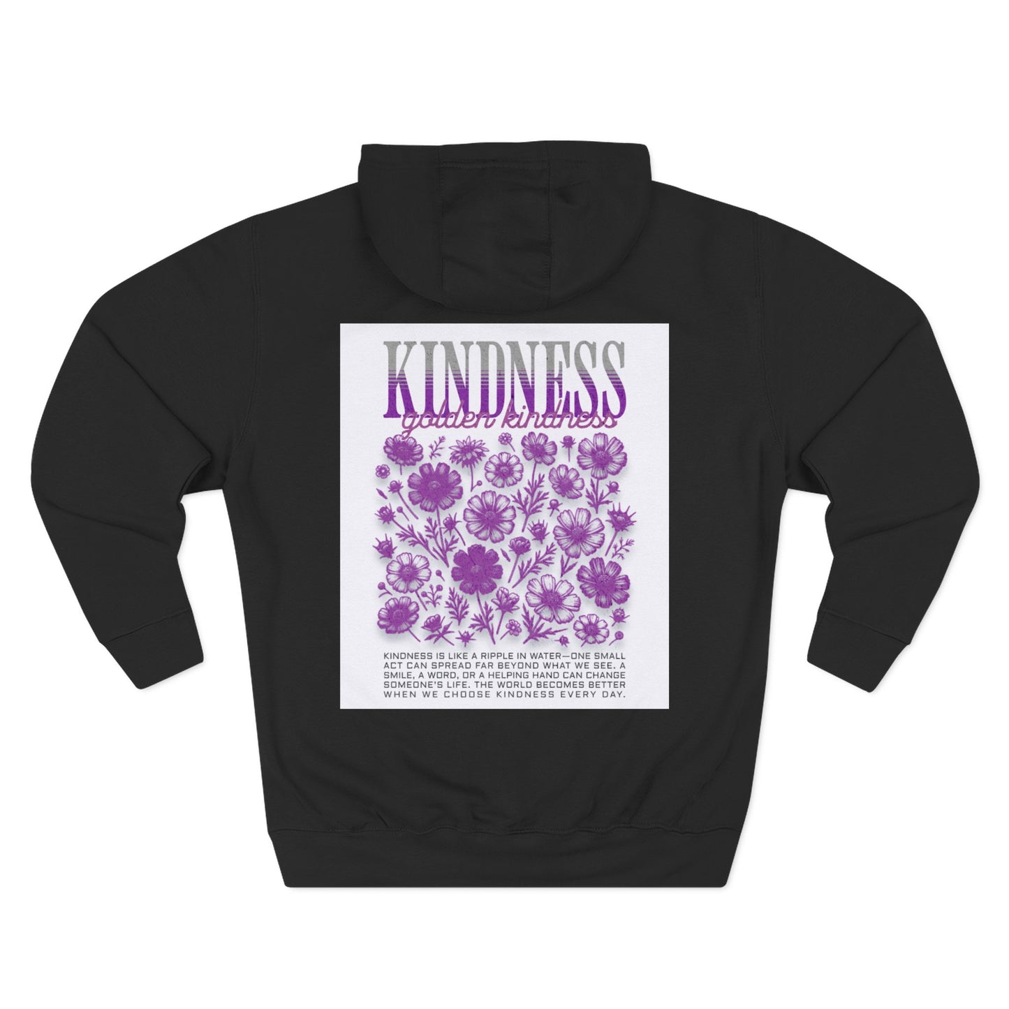 Three-Panel Fleece Hoodie