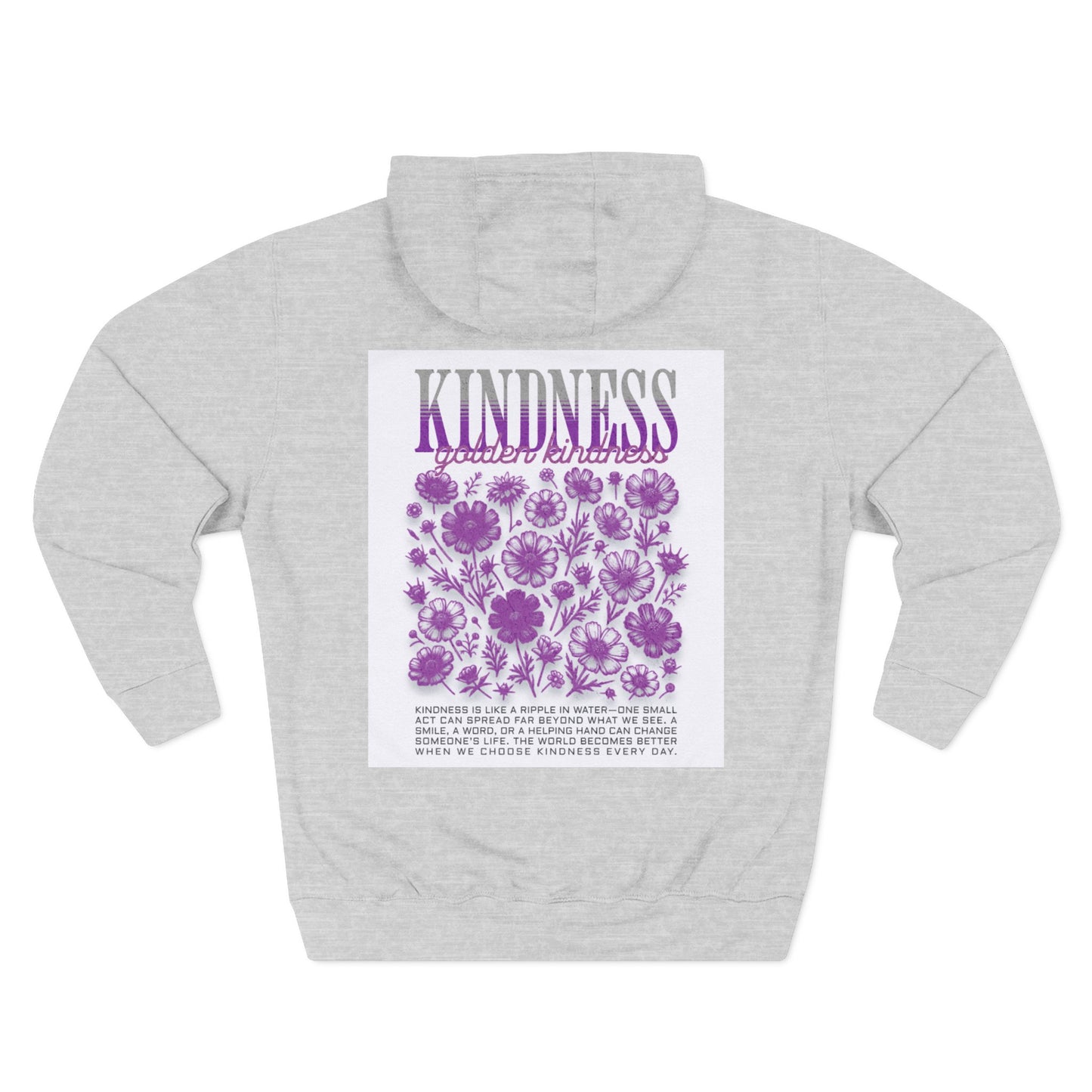 Three-Panel Fleece Hoodie