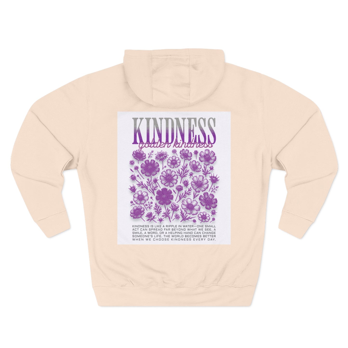 Three-Panel Fleece Hoodie