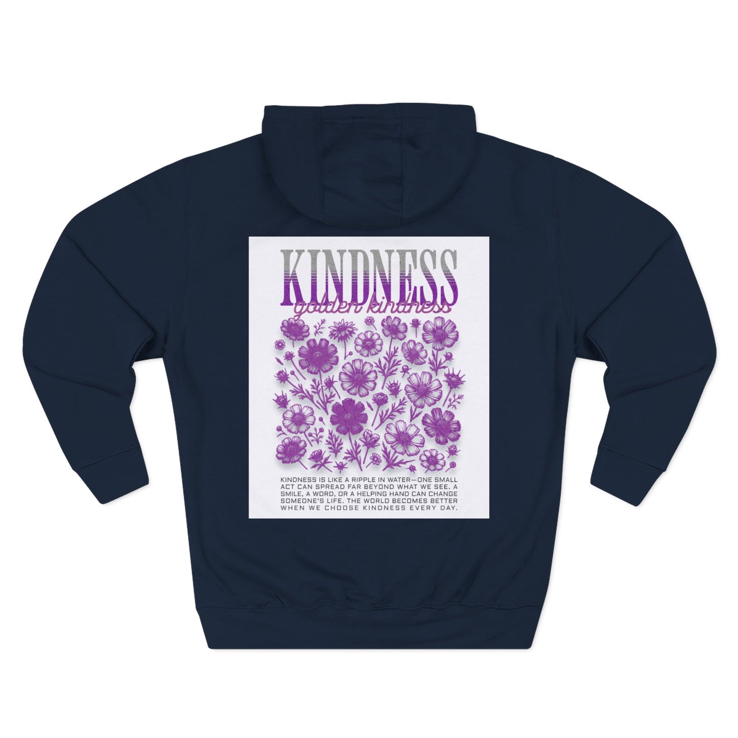 Three-Panel Fleece Hoodie