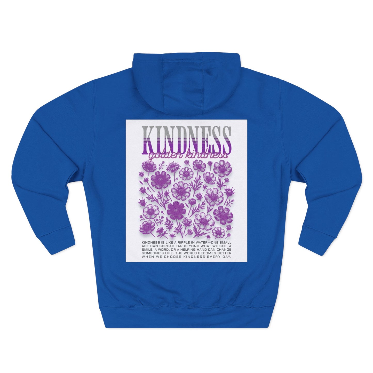 Three-Panel Fleece Hoodie