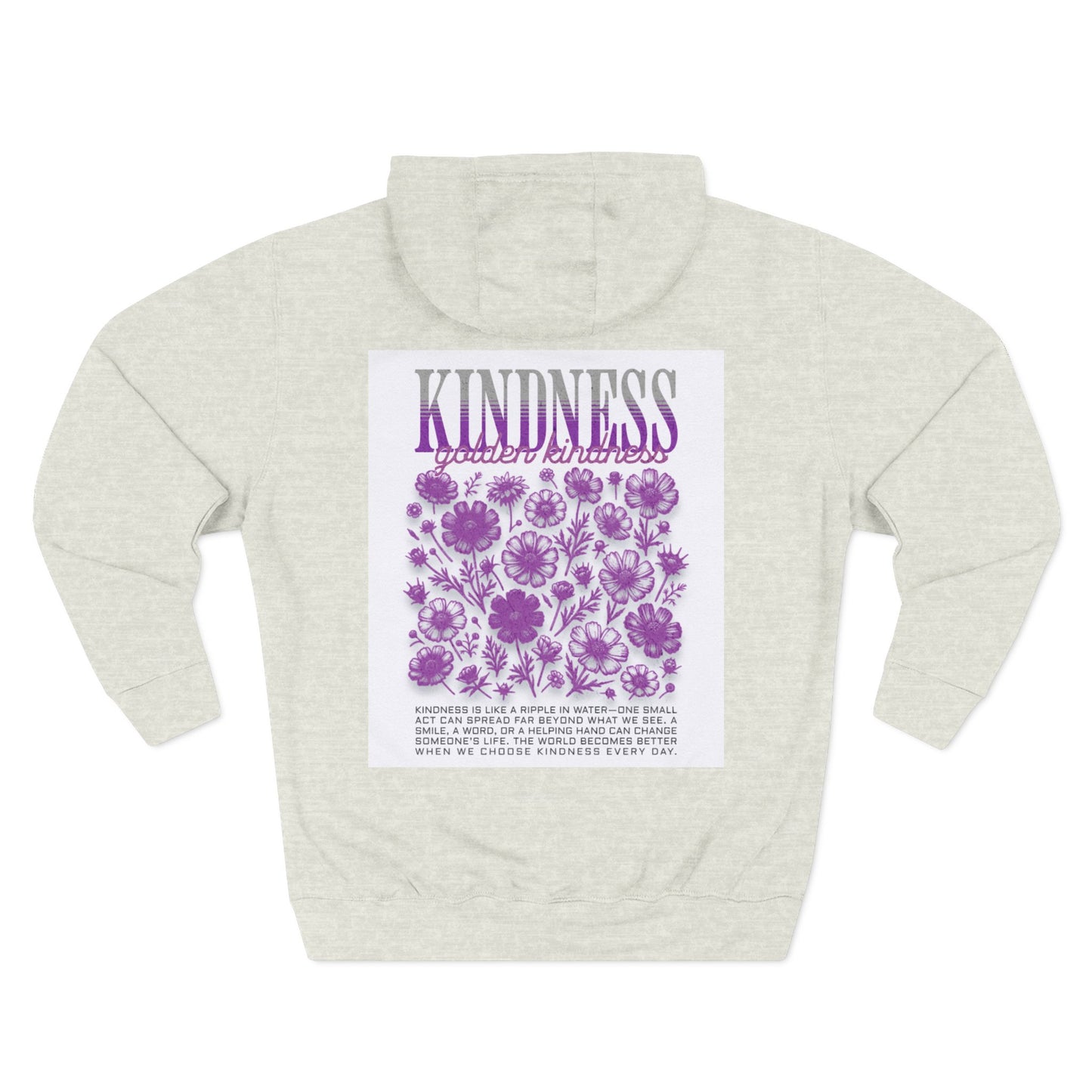 Three-Panel Fleece Hoodie