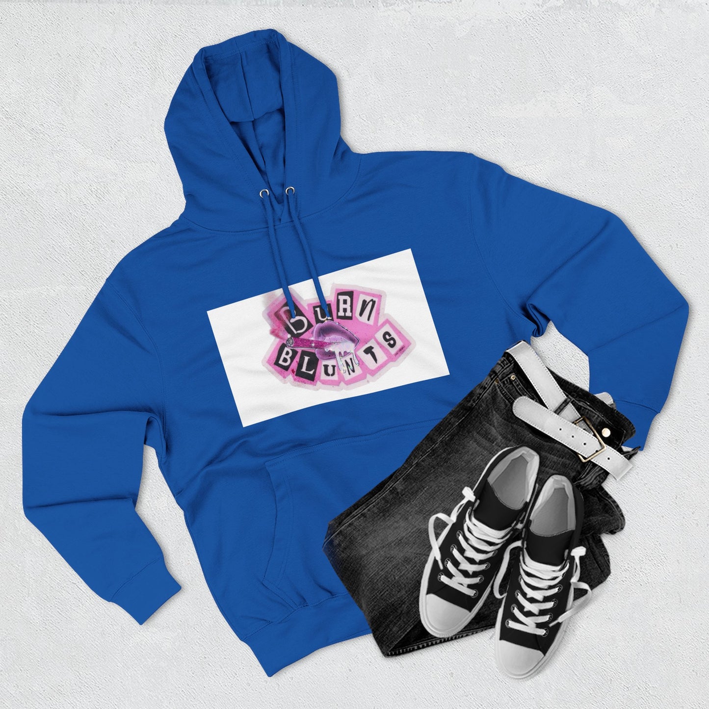 Three-Panel Fleece Hoodie